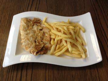 Prawn Omelette & Chips